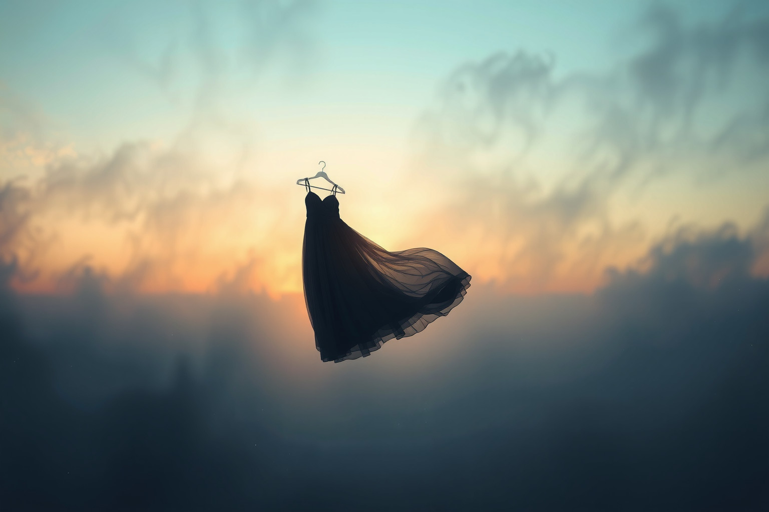 Sognare un vestito da lutto ricorrente simboleggia trasformazione interiore.