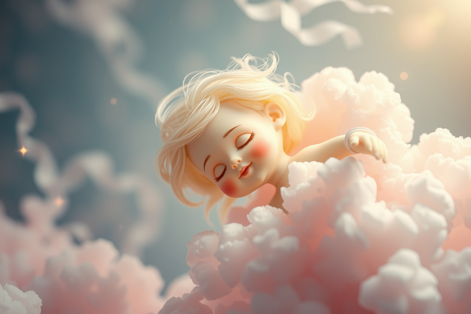 Sognare una bambola che ride simboleggia gioia e innocenza perduta.