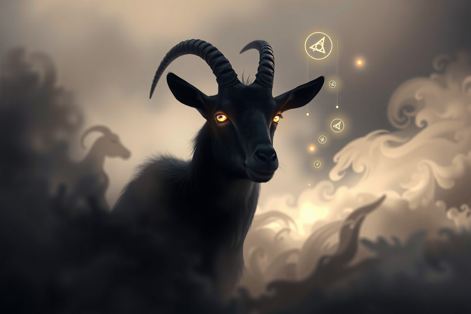 Sognare una capra selvatica che ti guarda simboleggia intuizione e sfida.