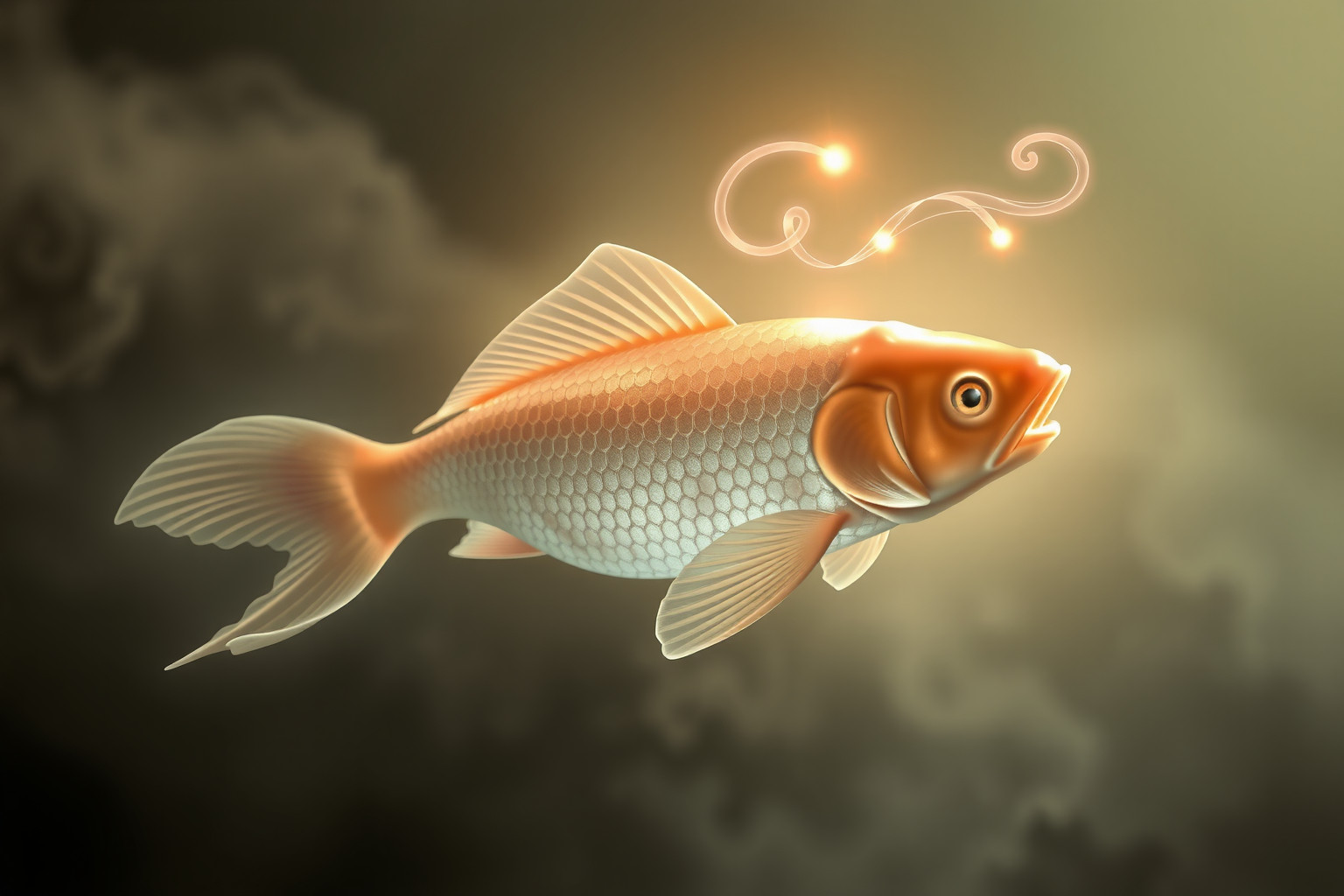 Sognare una carpa che parla simboleggia saggezza nascosta e intuizioni.