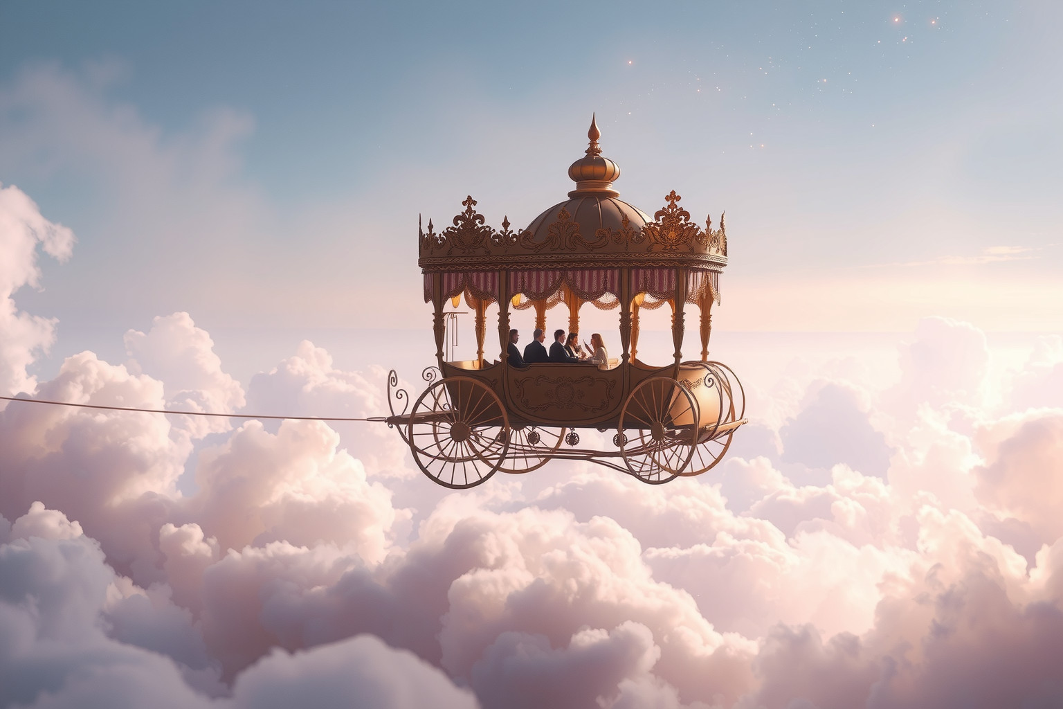 Sognare una carrozza ristorante in un paesaggio surreale simboleggia viaggi interiori inattesi.