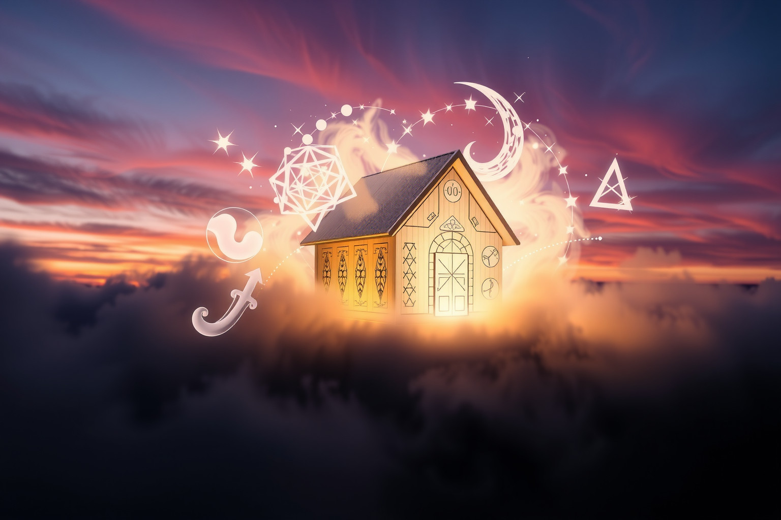 Sognare casette che mutano simboleggia cambiamenti interiori profondi.