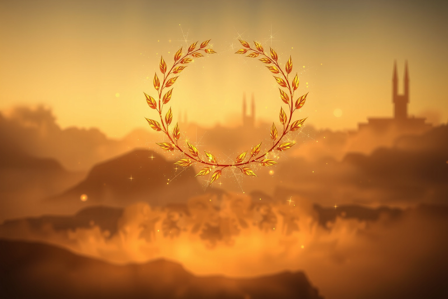 Sognare una corona d’alloro simboleggia vittoria e gloria imminenti.