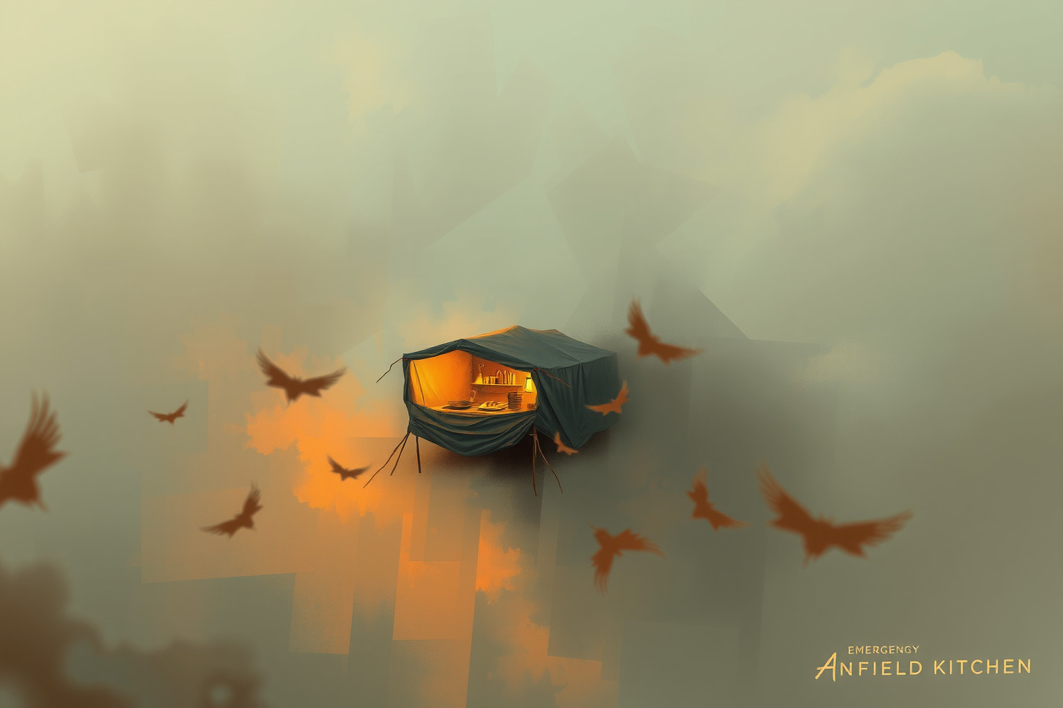 Sognare cucina da campo in emergenza simboleggia adattamento e resilienza.