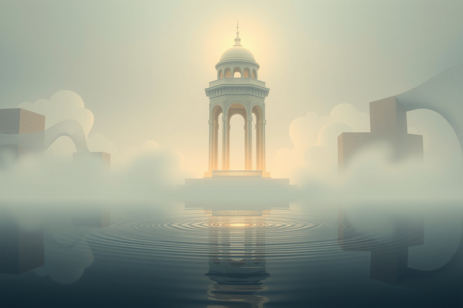 Sognare la cupola riflessa nell’acqua simboleggia chiarezza interiore nascosta.