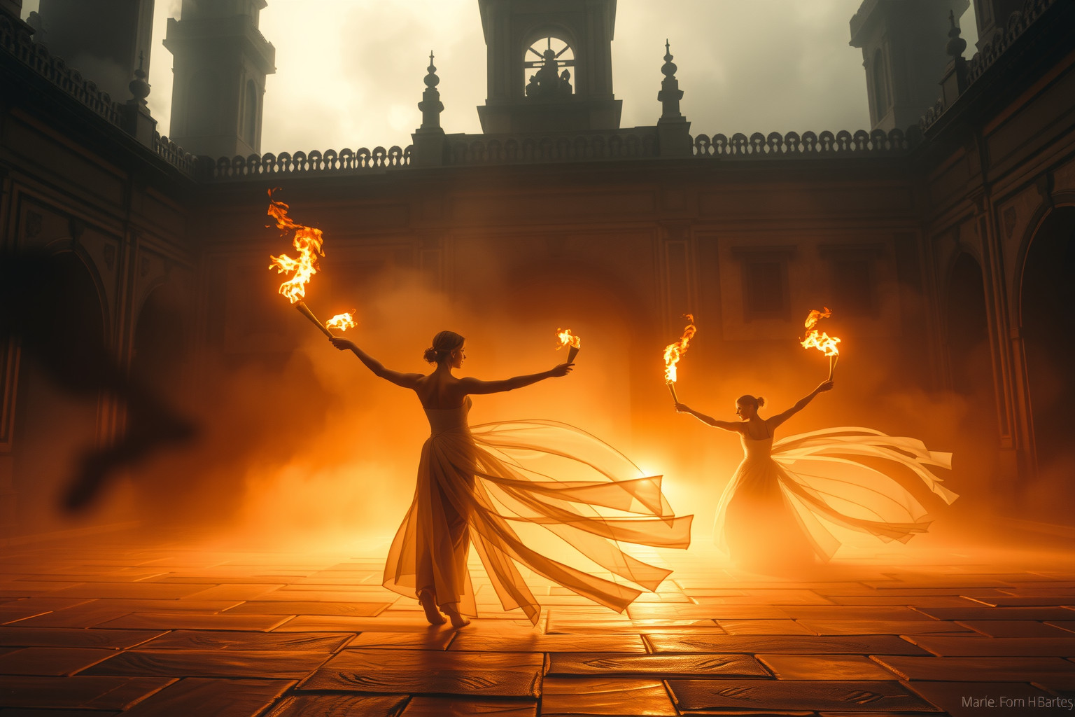 Sognare danze con torce evoca rituali antichi di trasformazione e luce.