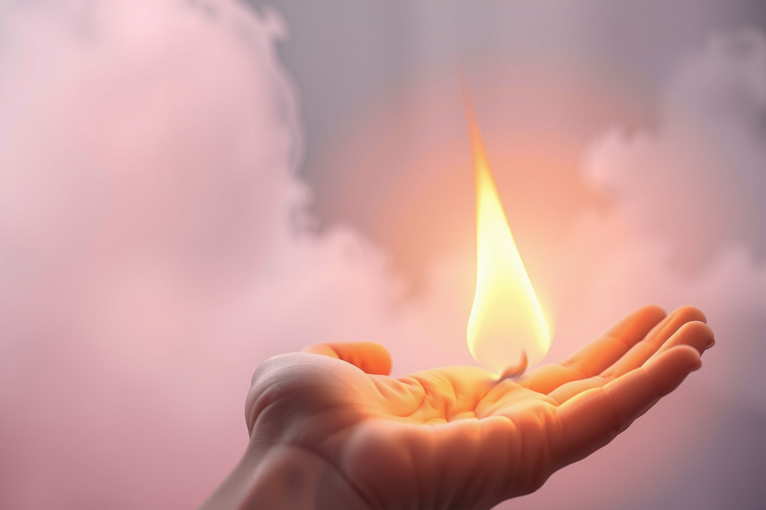 Sognare una fiamma che porta conforto simboleggia speranza e protezione.