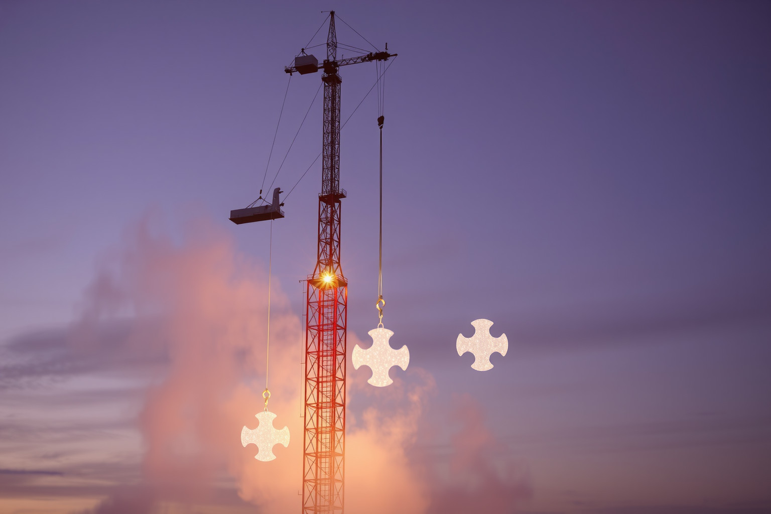 Sognare una gru a torre simboleggia crescita e nuove responsabilità lavorative.