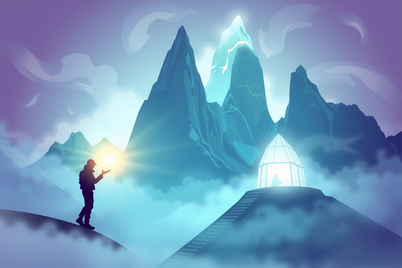 Sognare una guida alpina rifugio simboleggia sicurezza e protezione.