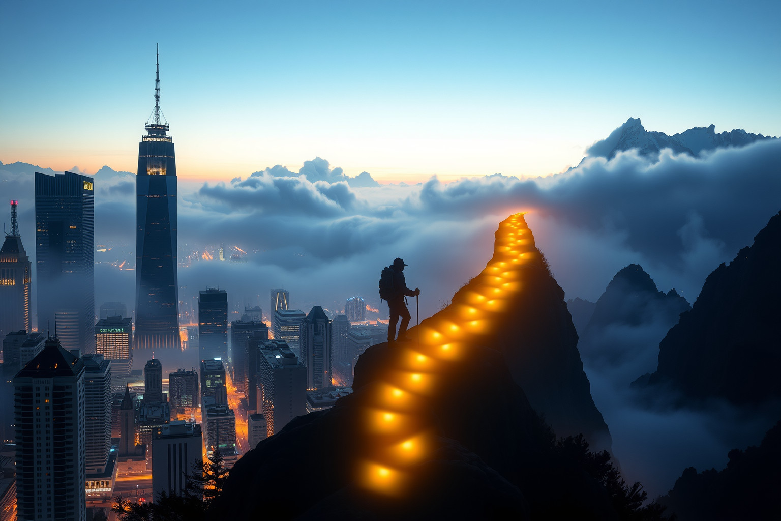 Sognare una guida alpina urbana simboleggia sfide inaspettate nella vita.