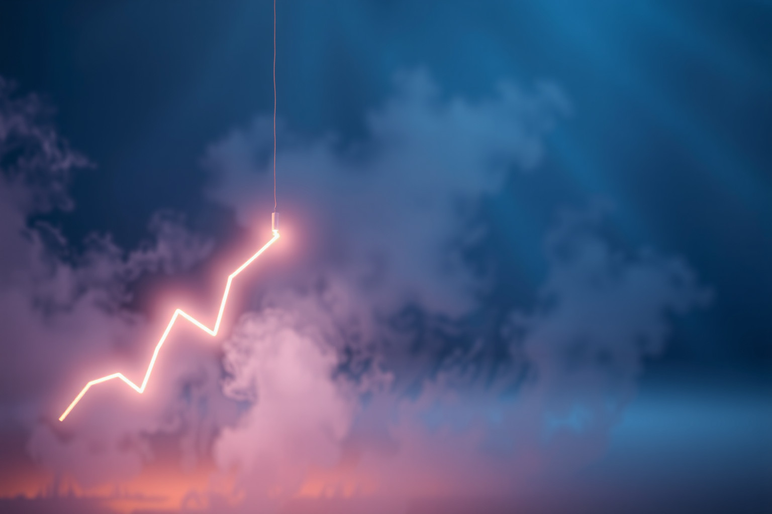 Sognare una linea spezzata indica incertezze e sfide imminenti.