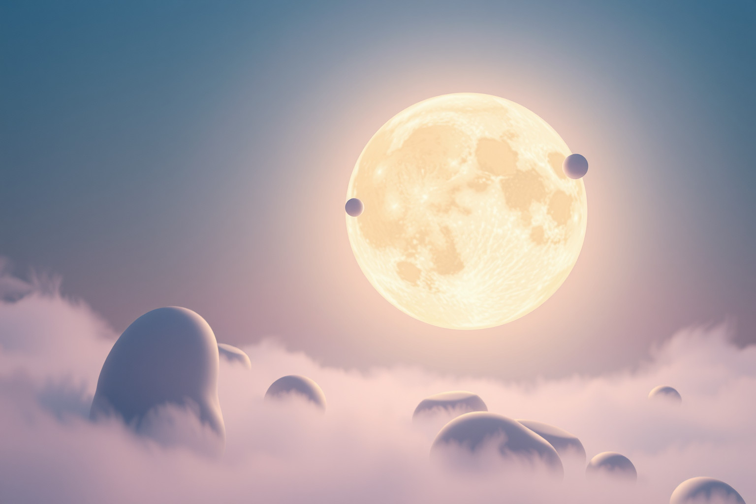 Sognare una luna piena gigante simboleggia grandi emozioni in arrivo.