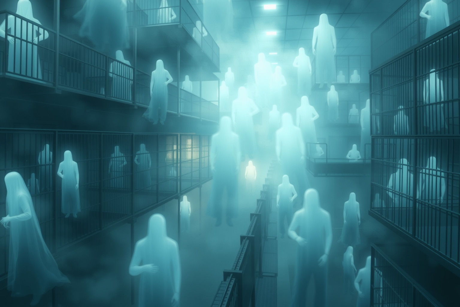 Sognare prigione affollata riflette ansia e senso di costrizione interiore.