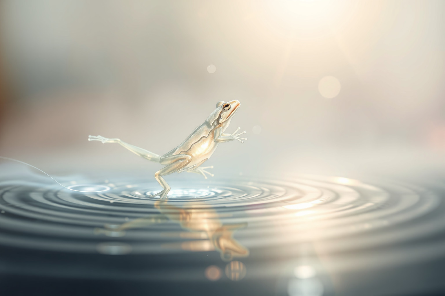 Sognare rane campagnole che saltano simboleggia progresso e cambiamento.