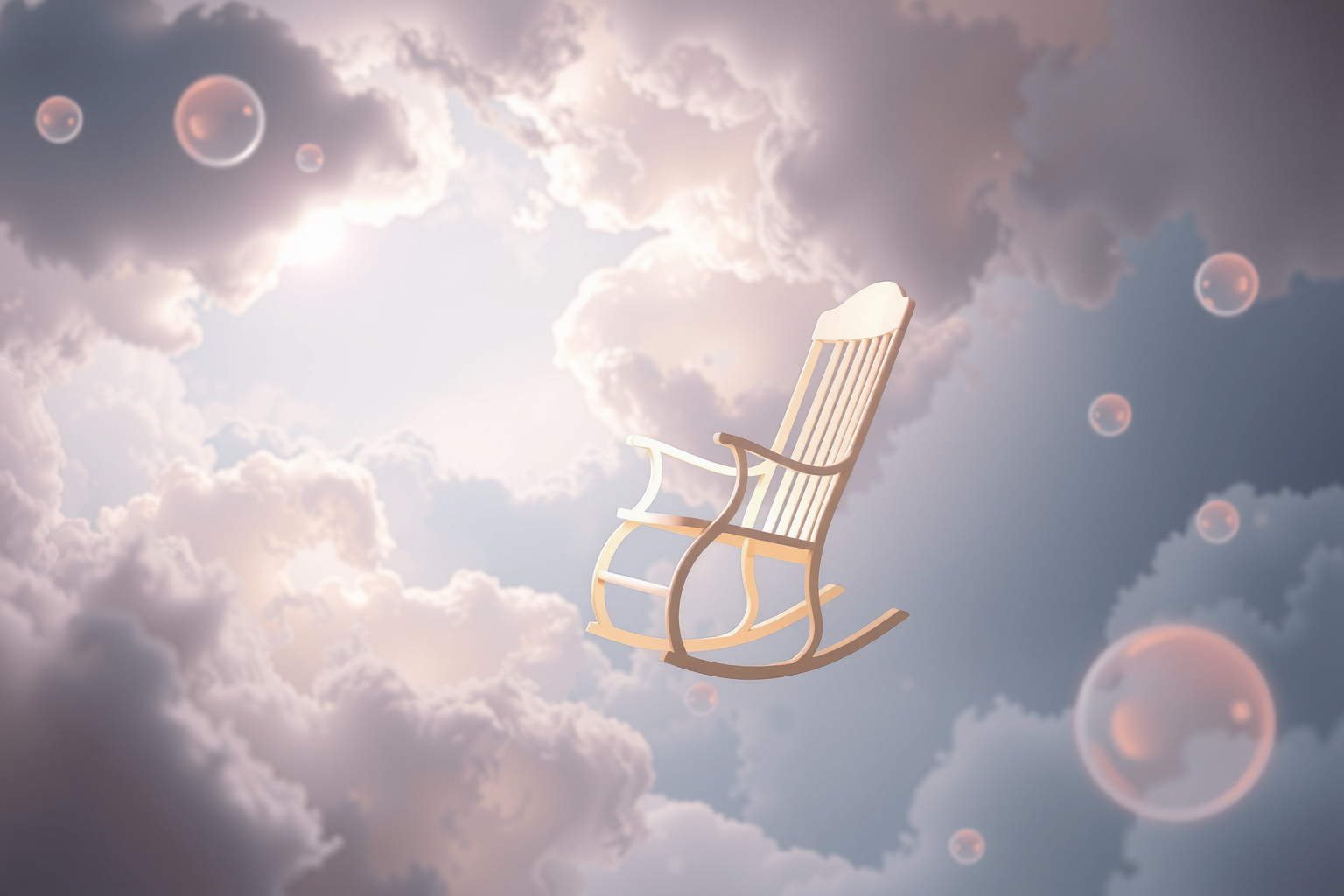 Sognare una sedia a dondolo evoca pace interiore e ricordi lontani.