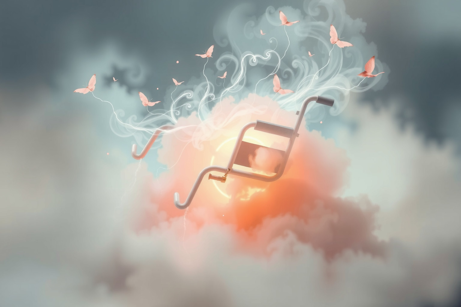 Sognare una sedia a rotelle rotta simboleggia ostacoli inaspettati e frustrazione.