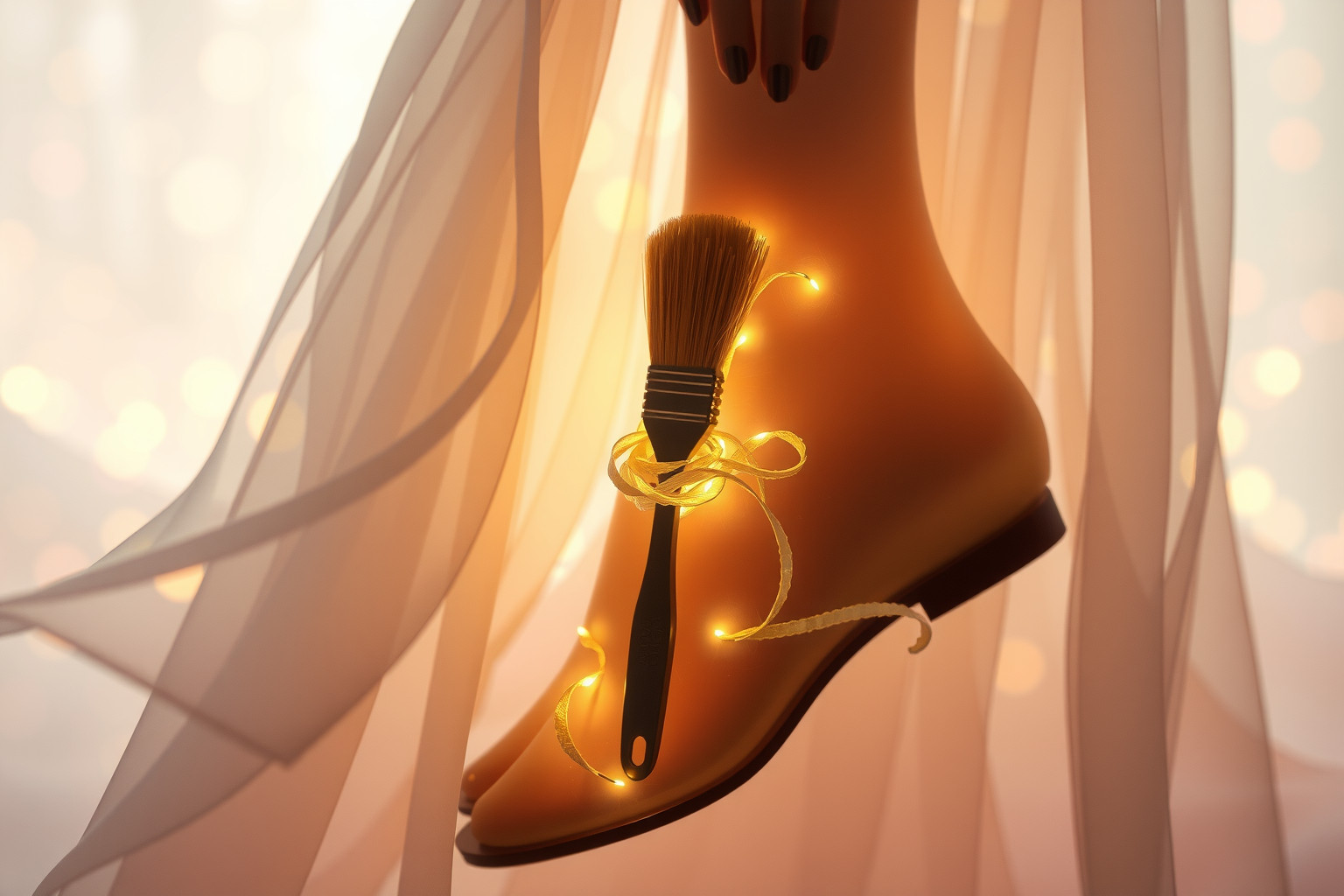 Sognare spazzola scarpe legata a persona cara indica protezione affettiva.