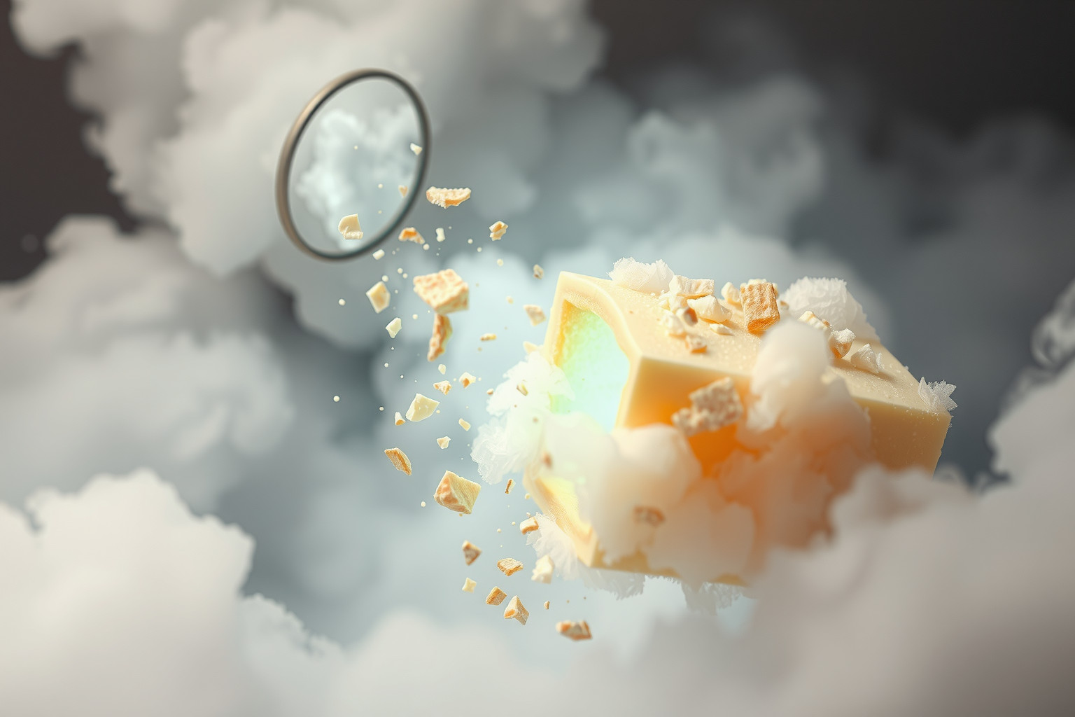 Sognare torta briciolata riflette stress e pressione emotiva intensa.