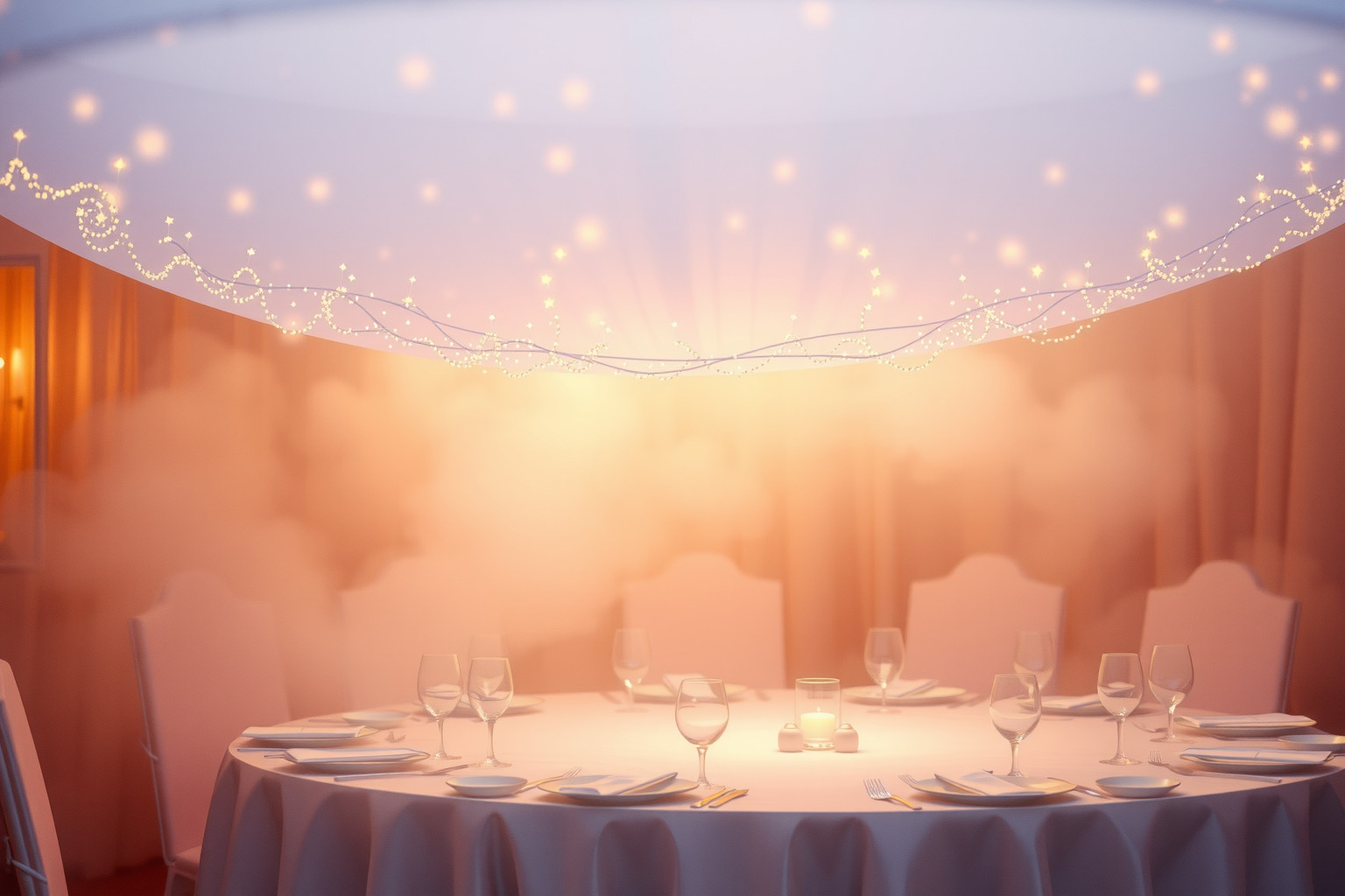 Sognare una tovaglia speciale simboleggia unione e momento importante.