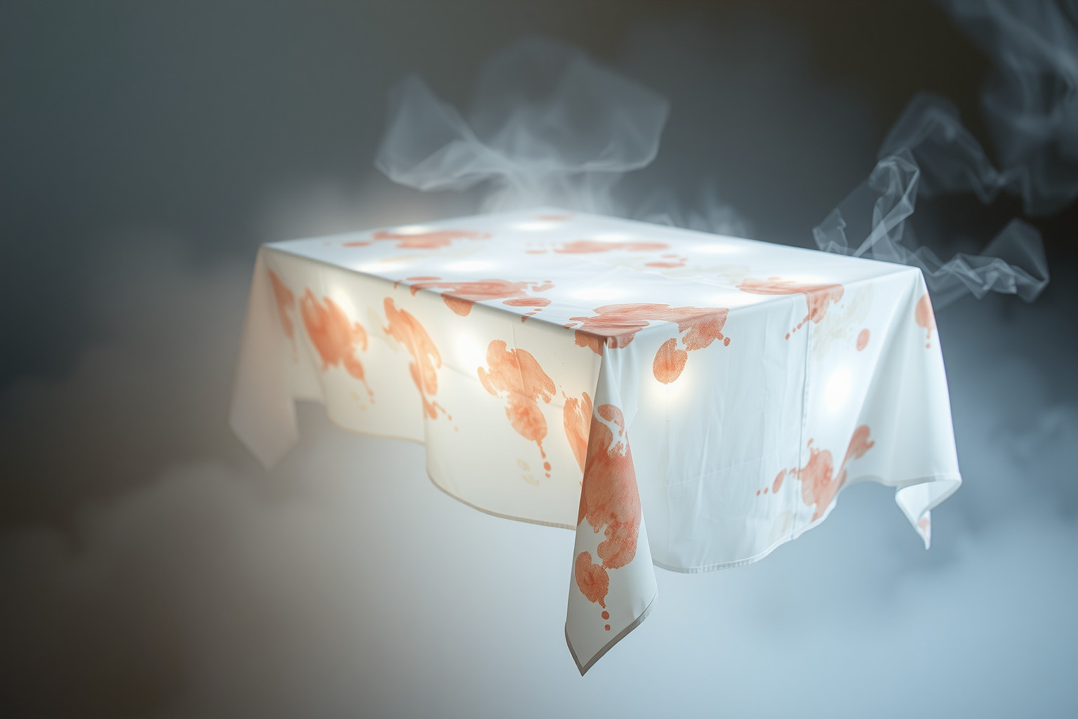 Sognare tovaglia macchiata segnala problemi nascosti nella vita quotidiana.