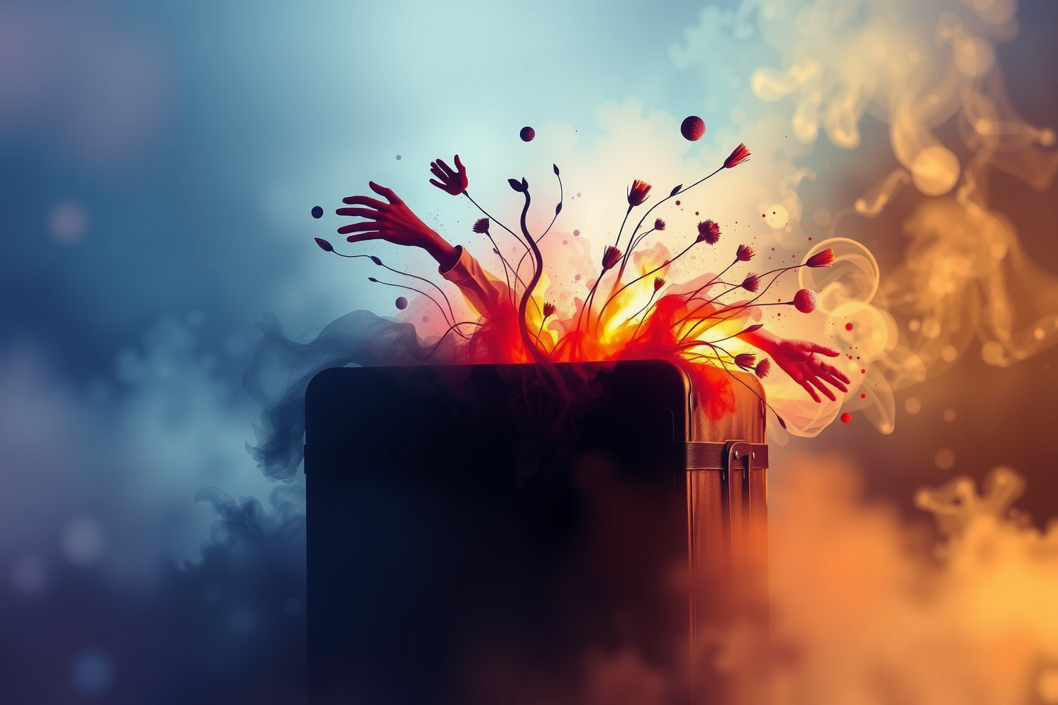 Sognare valigia che esplode riflette emozioni represse e stress intenso.