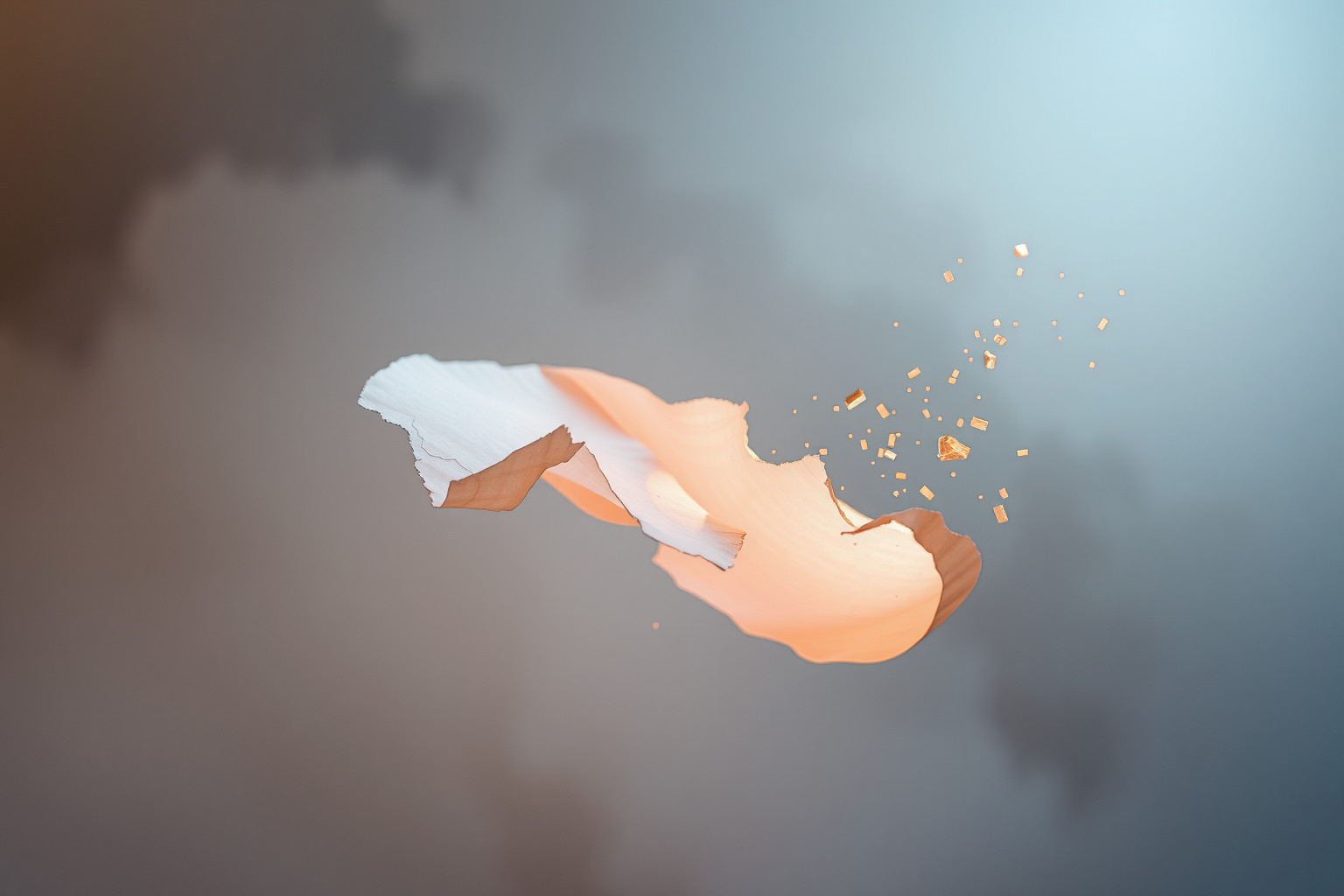 Sognare uno stenogramma strappato simboleggia rottura di legami importanti.