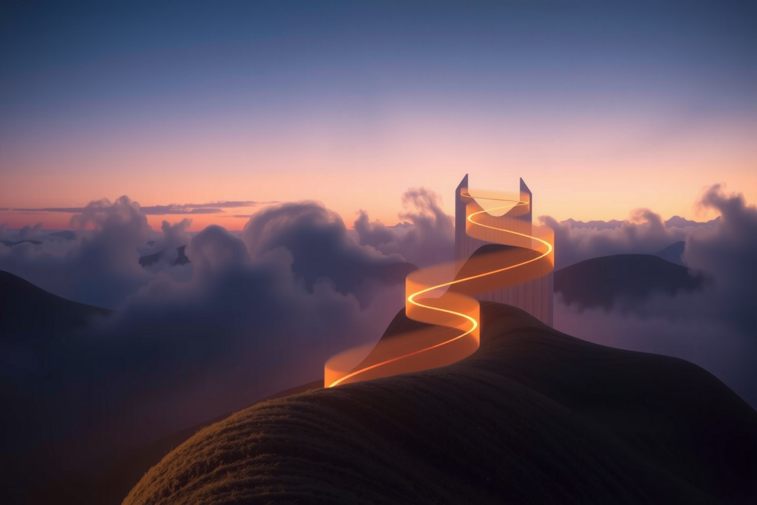 Le strade secondarie in salita simboleggiano difficoltà e crescita personale.