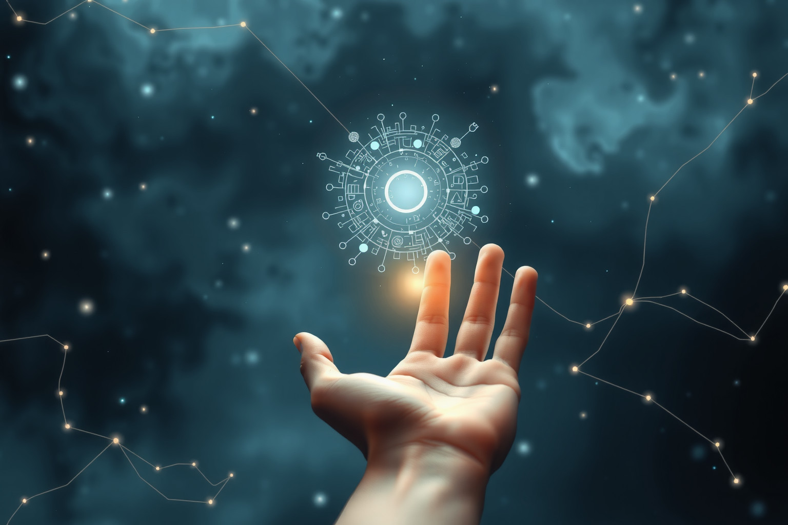 Accendere un dispositivo simboleggia l'inizio di nuove connessioni sociali.