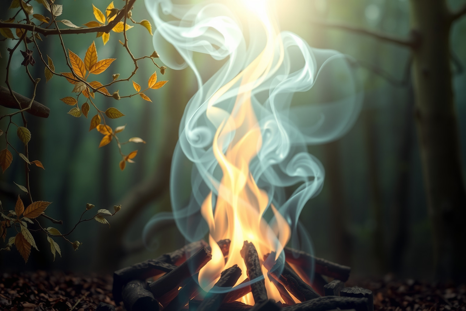 Accendere un falò simboleggia purificazione e rinascita interiore profonda.