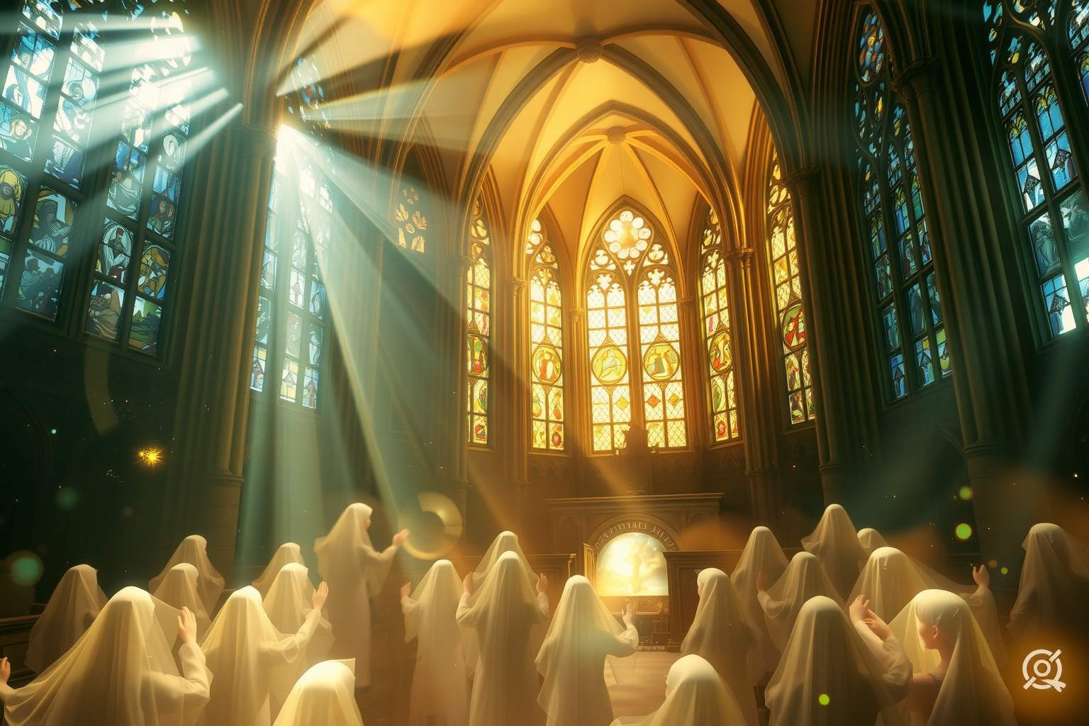 Assistere a una messa in cattedrale simboleggia pace interiore e fede profonda.