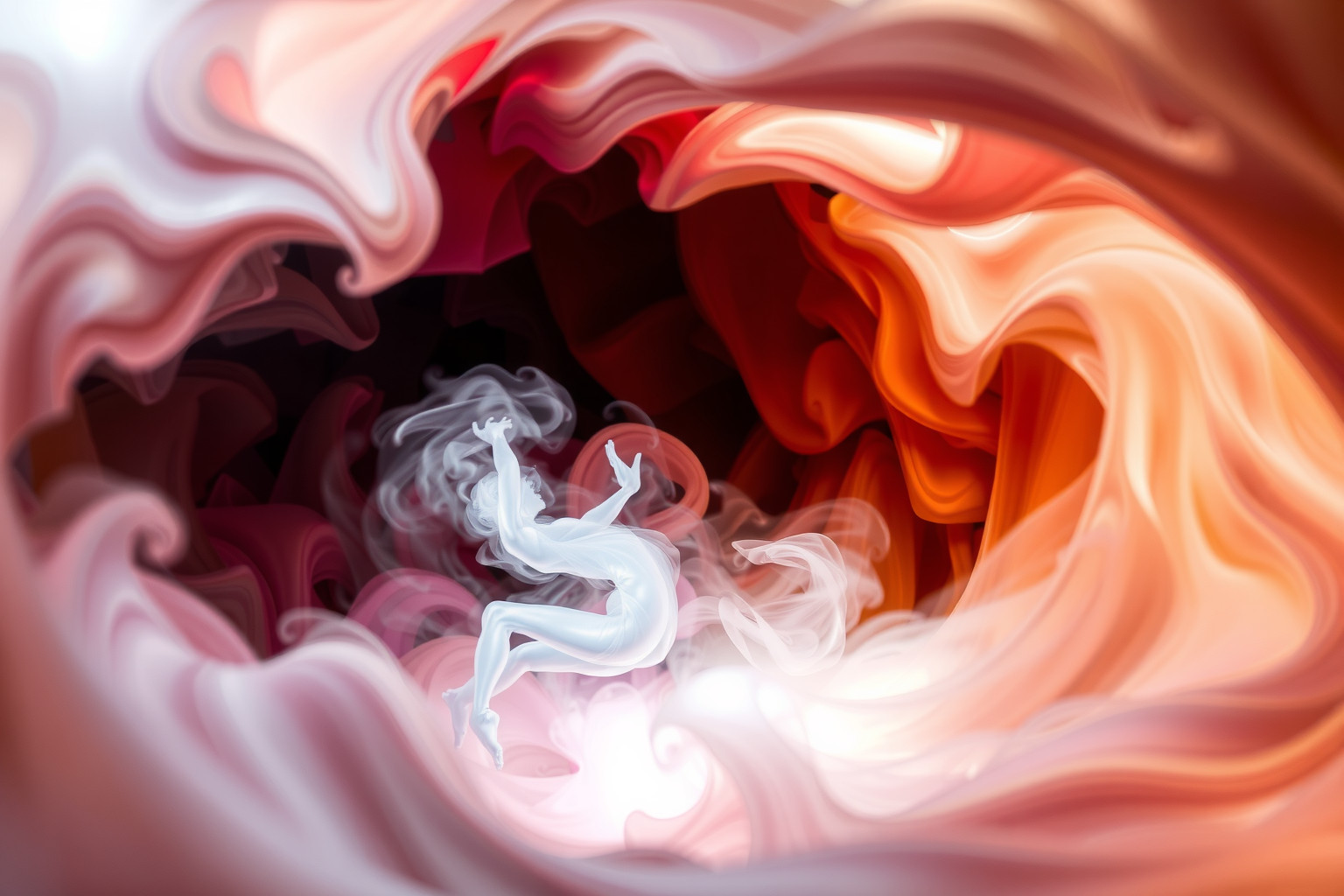 Attraversare un vortice simboleggia caos emotivo e perdita di controllo.