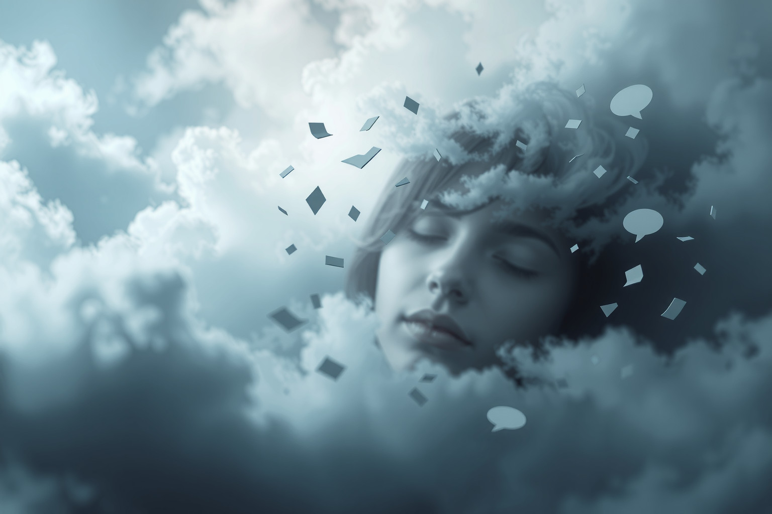 Balbettare nei sogni riflette ansia e mente confusa.