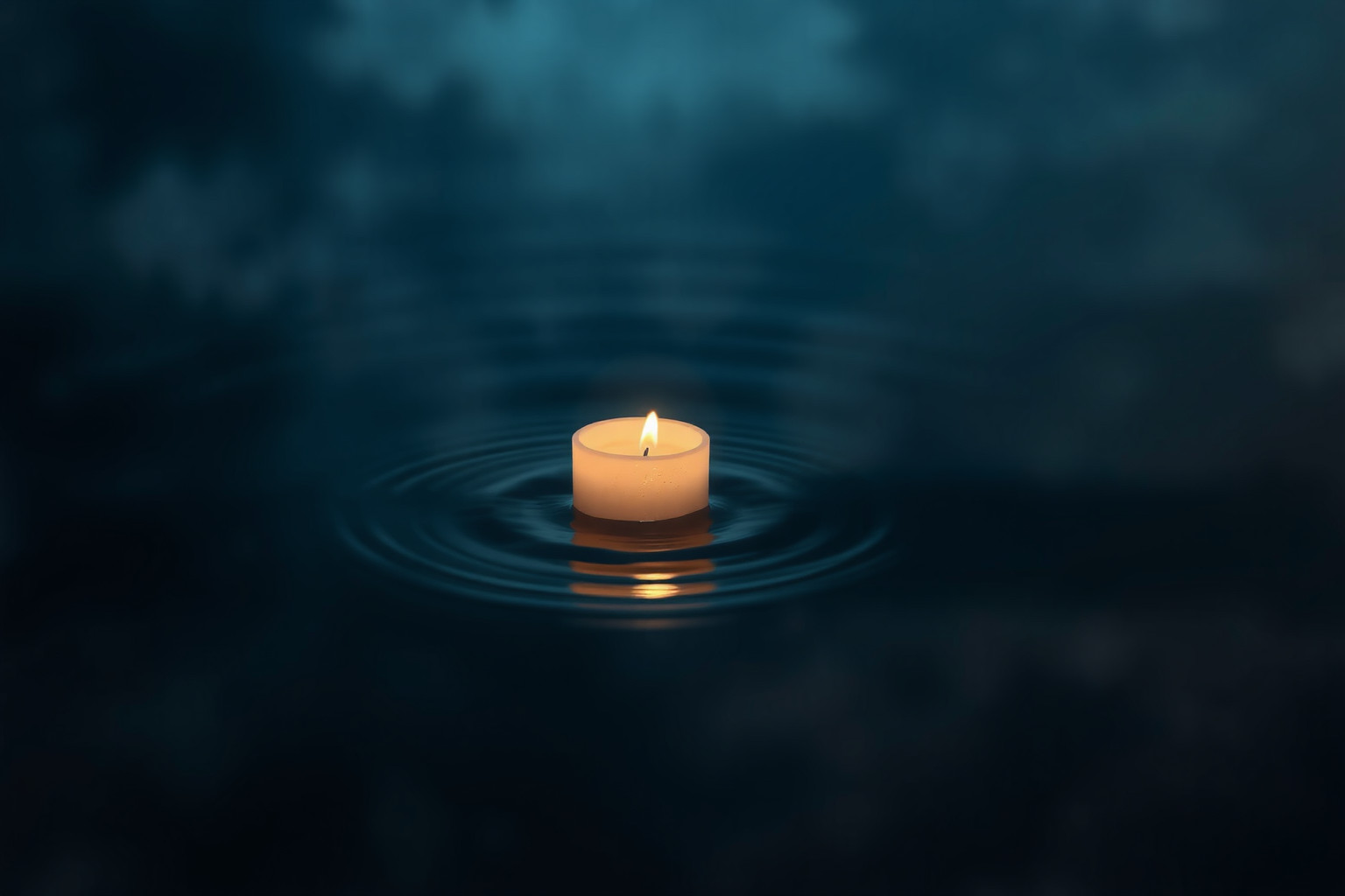 La candela galleggiante simboleggia emozioni represse pronte a emergere.