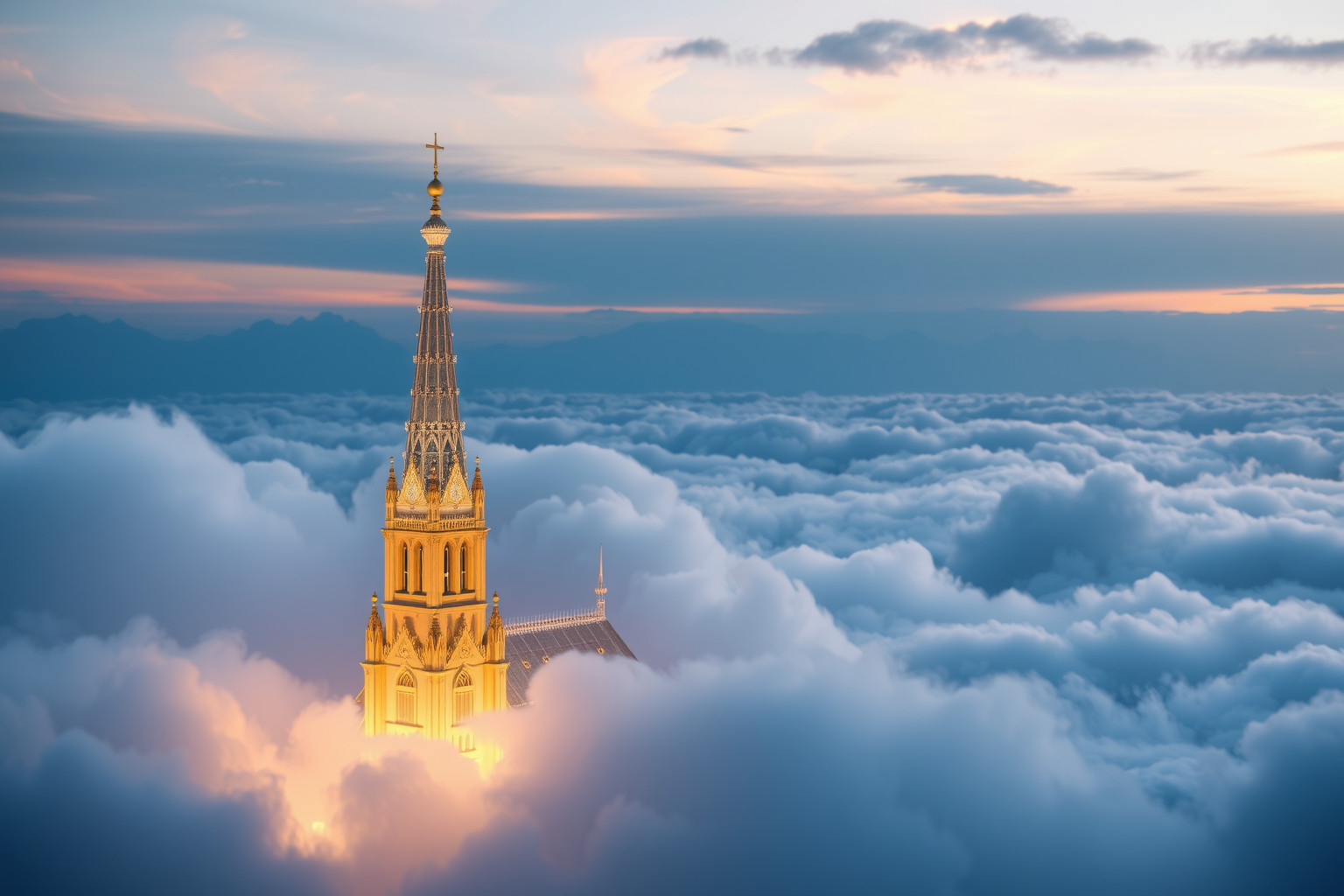La Cattedrale volante simboleggia libertà spirituale e trasformazione interiore.