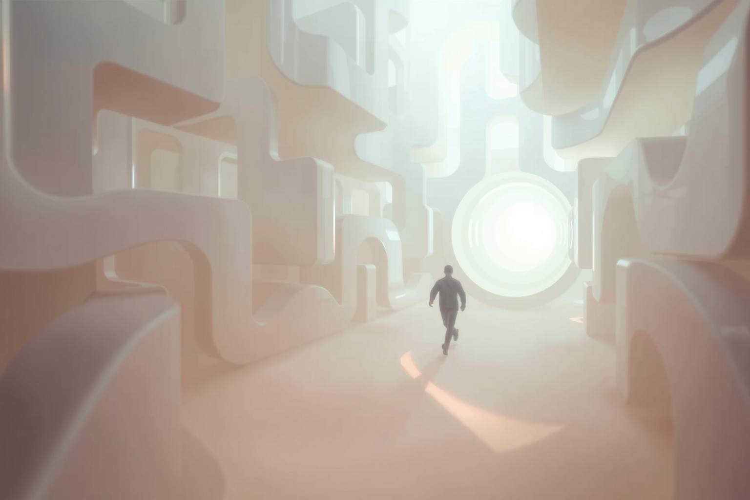 Correre in labirinto simboleggia conflitto interiore e scelte complesse.