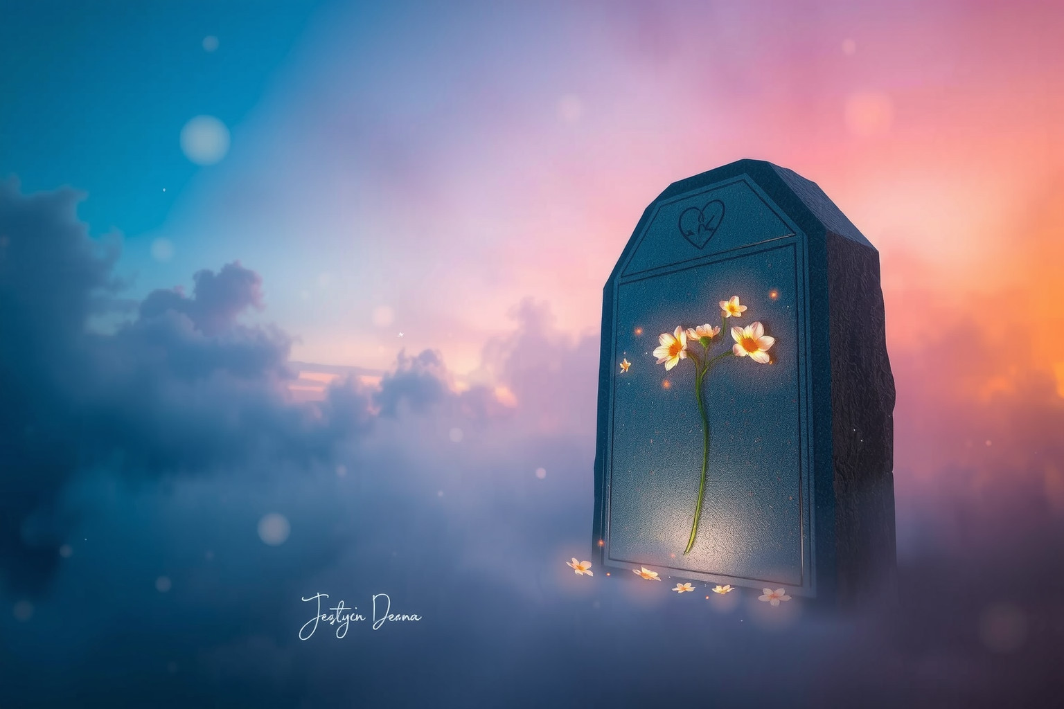 Decorare una lapide con fiori è gesto di profondo rispetto.