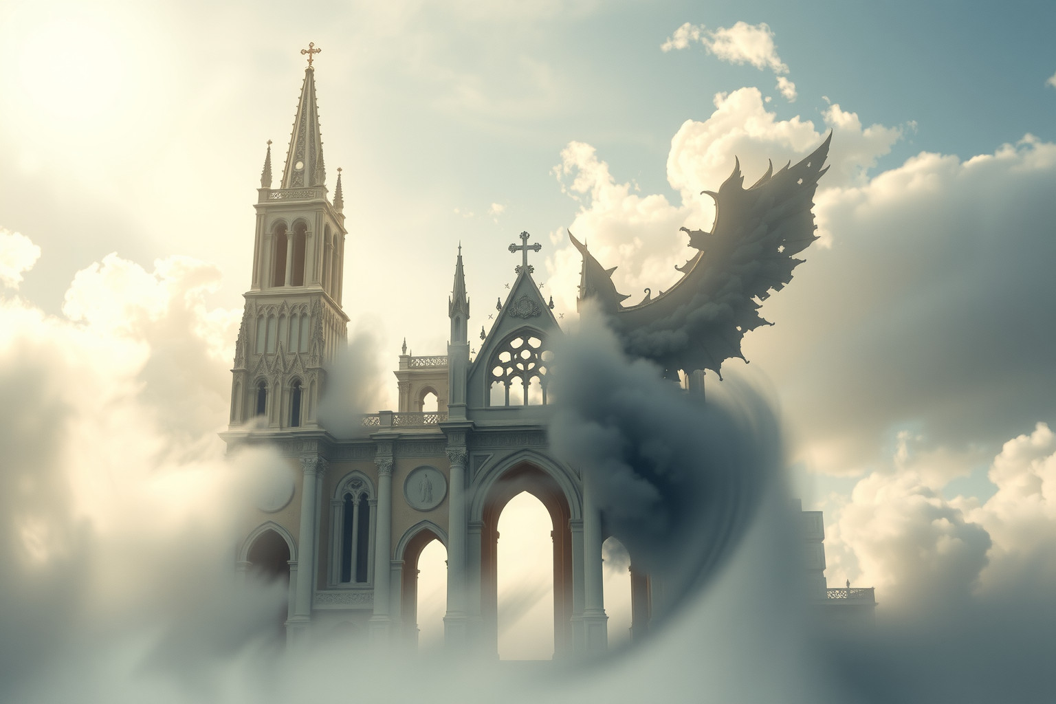 Sognare di distruggere una cattedrale simboleggia un cambiamento radicale.