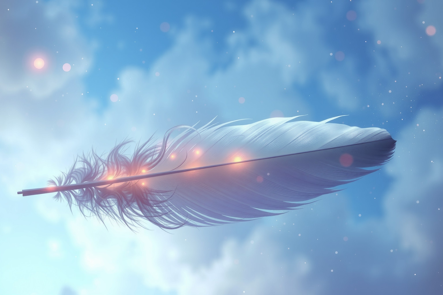 Le piume nei sogni simboleggiano leggerezza, libertà e spiritualità.