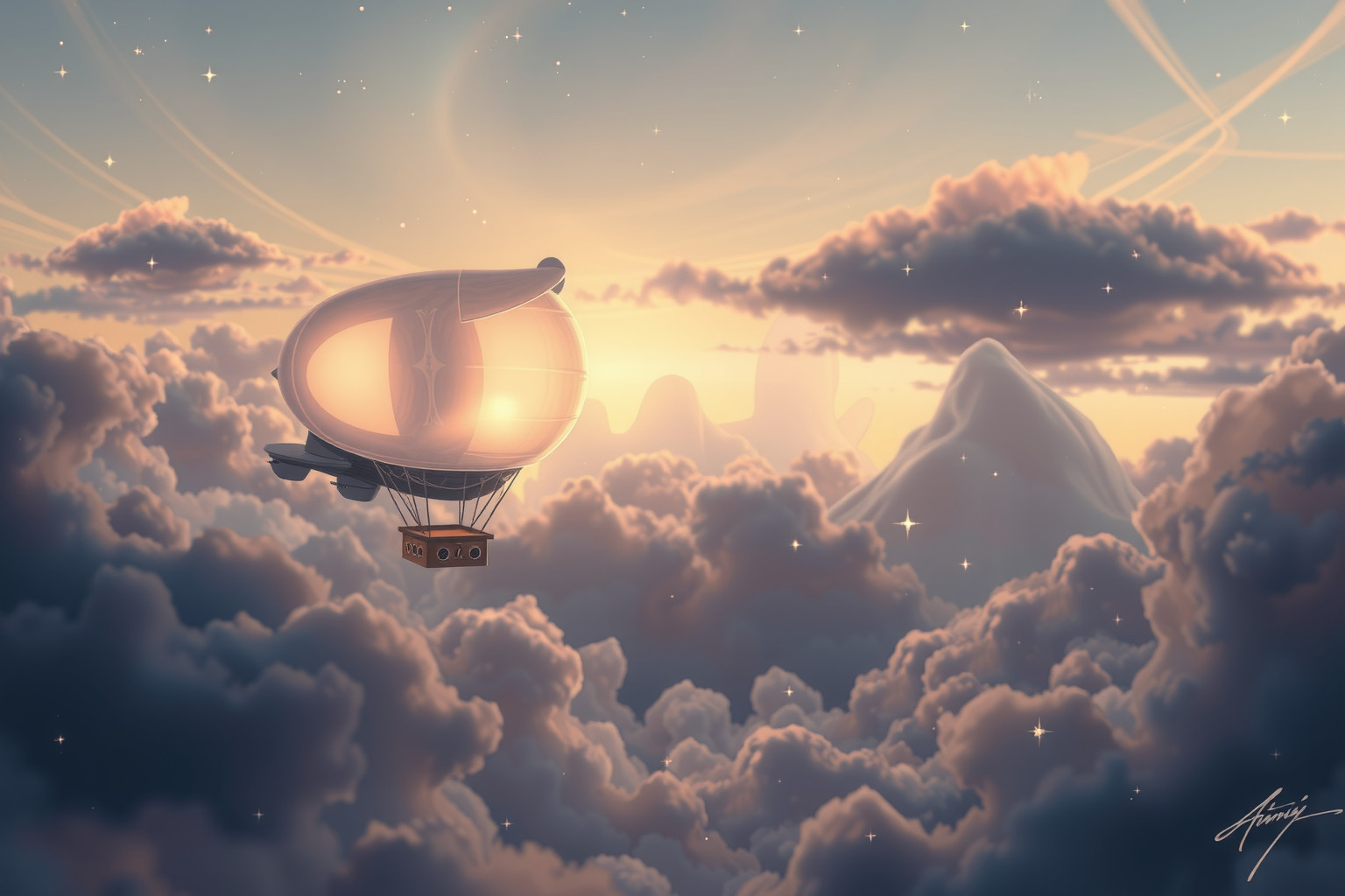 Cinque sogni sui dirigibili rivelano desideri di libertà e avventura.