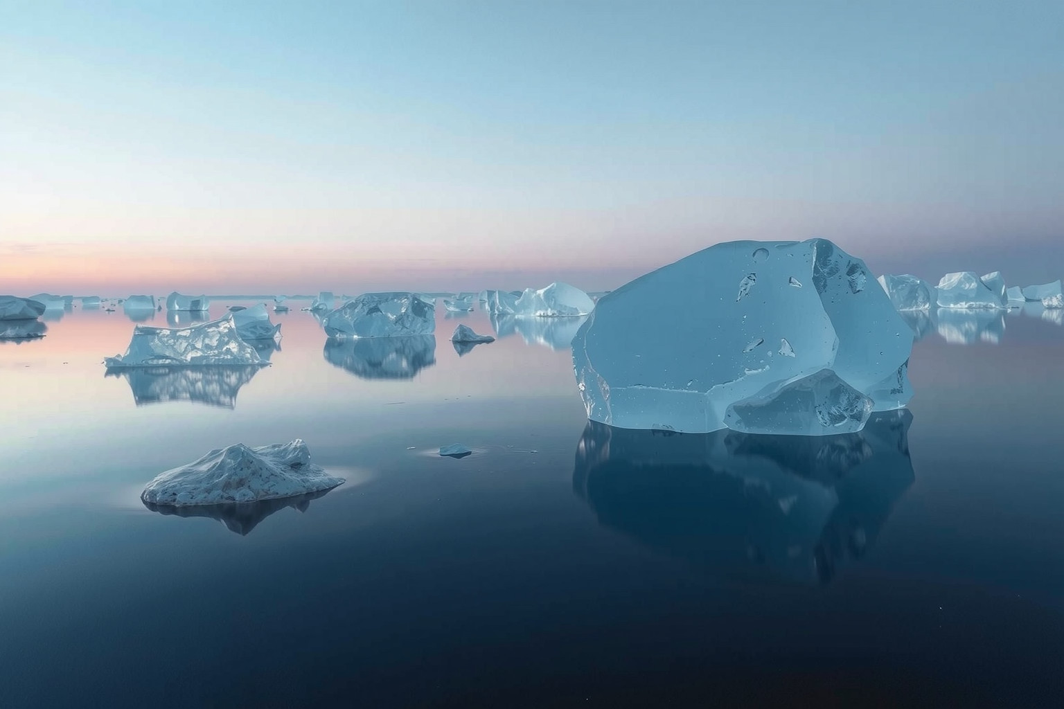 Il ghiaccio che si scioglie simboleggia ansia per il clima.