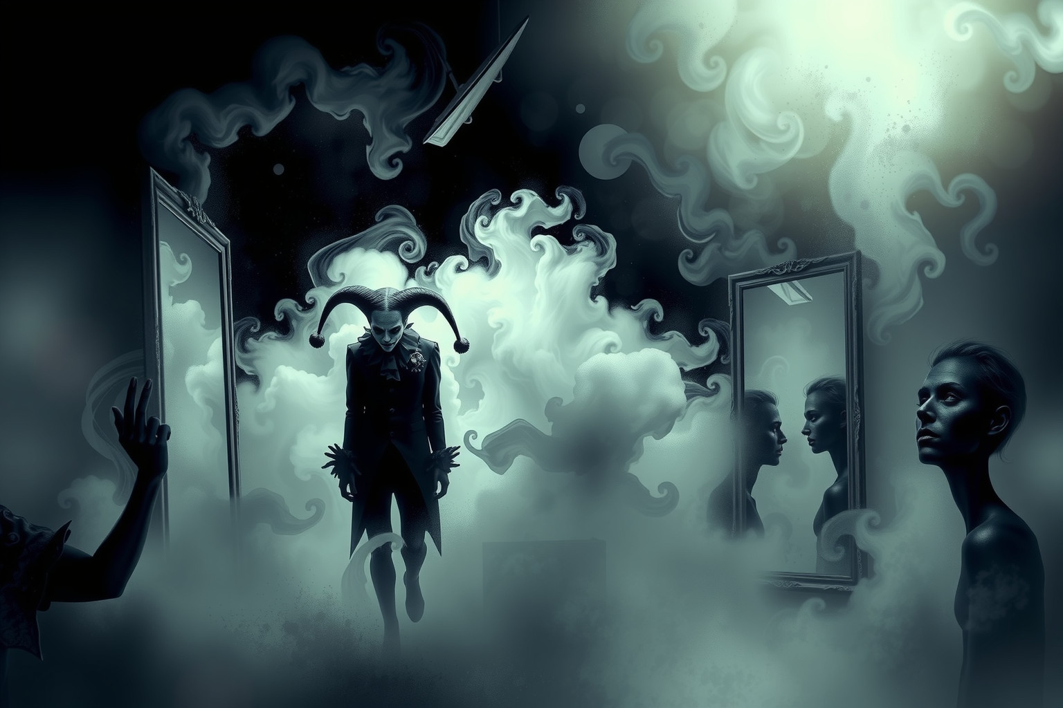 Il buffone incarna la paura dell'ignoto e conflitti interiori.