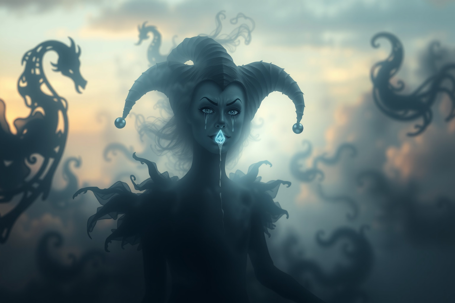 Il buffone che piange rivela emozioni represse e dolore profondo.