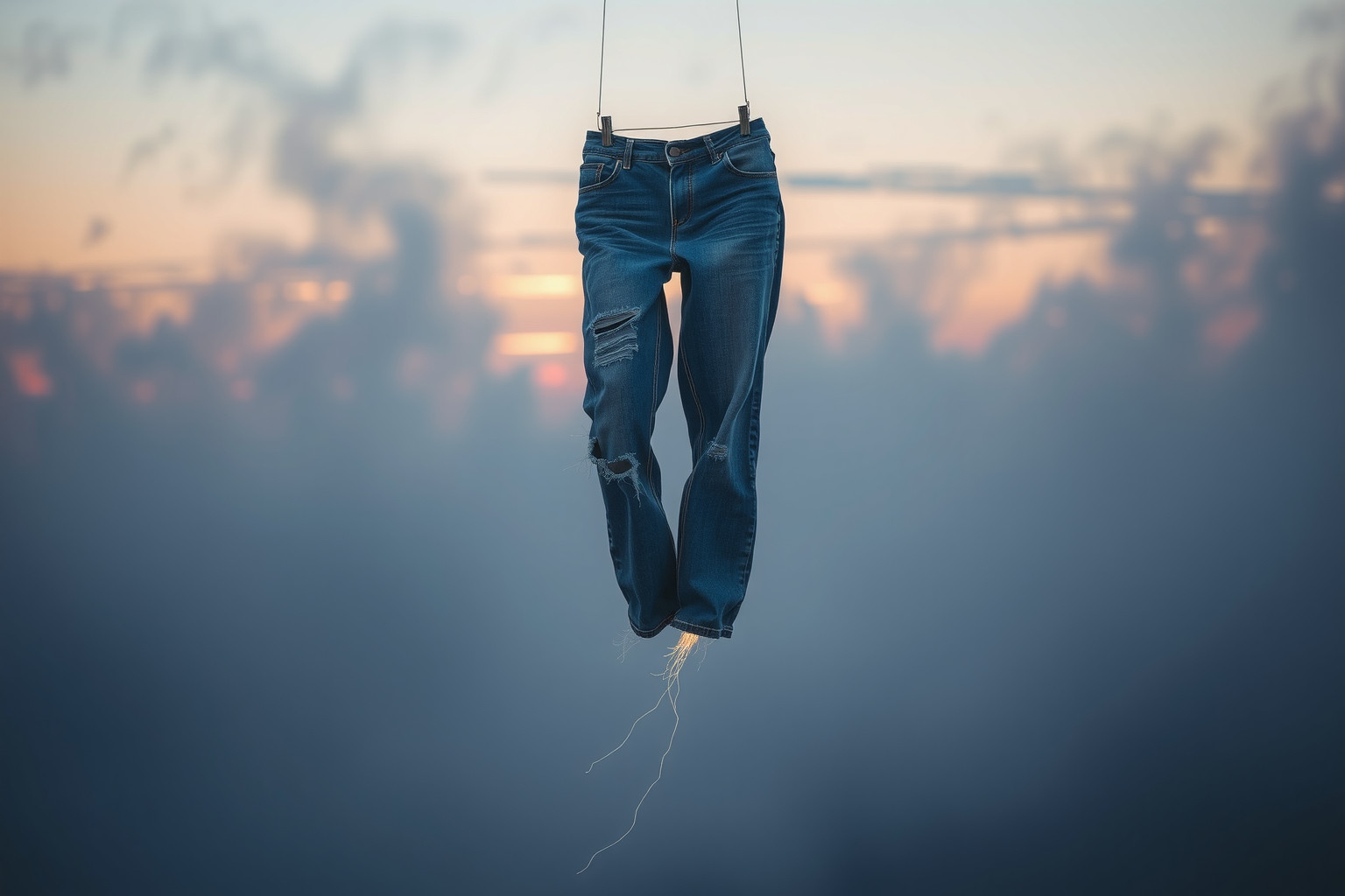 I jeans strappati simboleggiano vulnerabilità e spirito di ribellione giovanile.