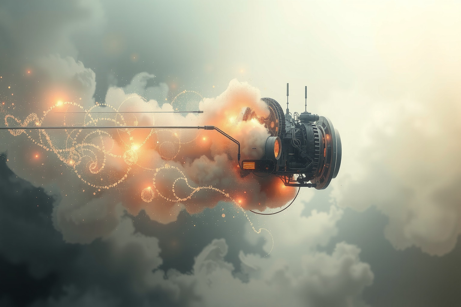 Sognare macchinari che si auto-distruggono simboleggia cambiamenti radicali interiori.