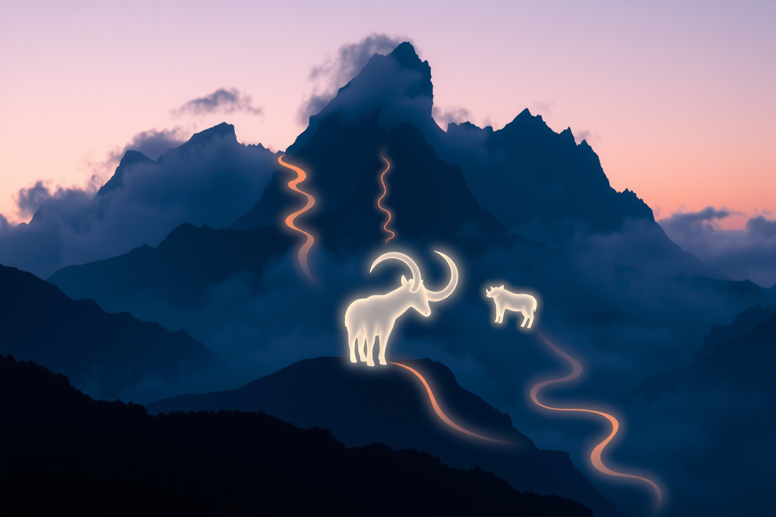 Il muflone simboleggia forza e resilienza nella conquista montana.