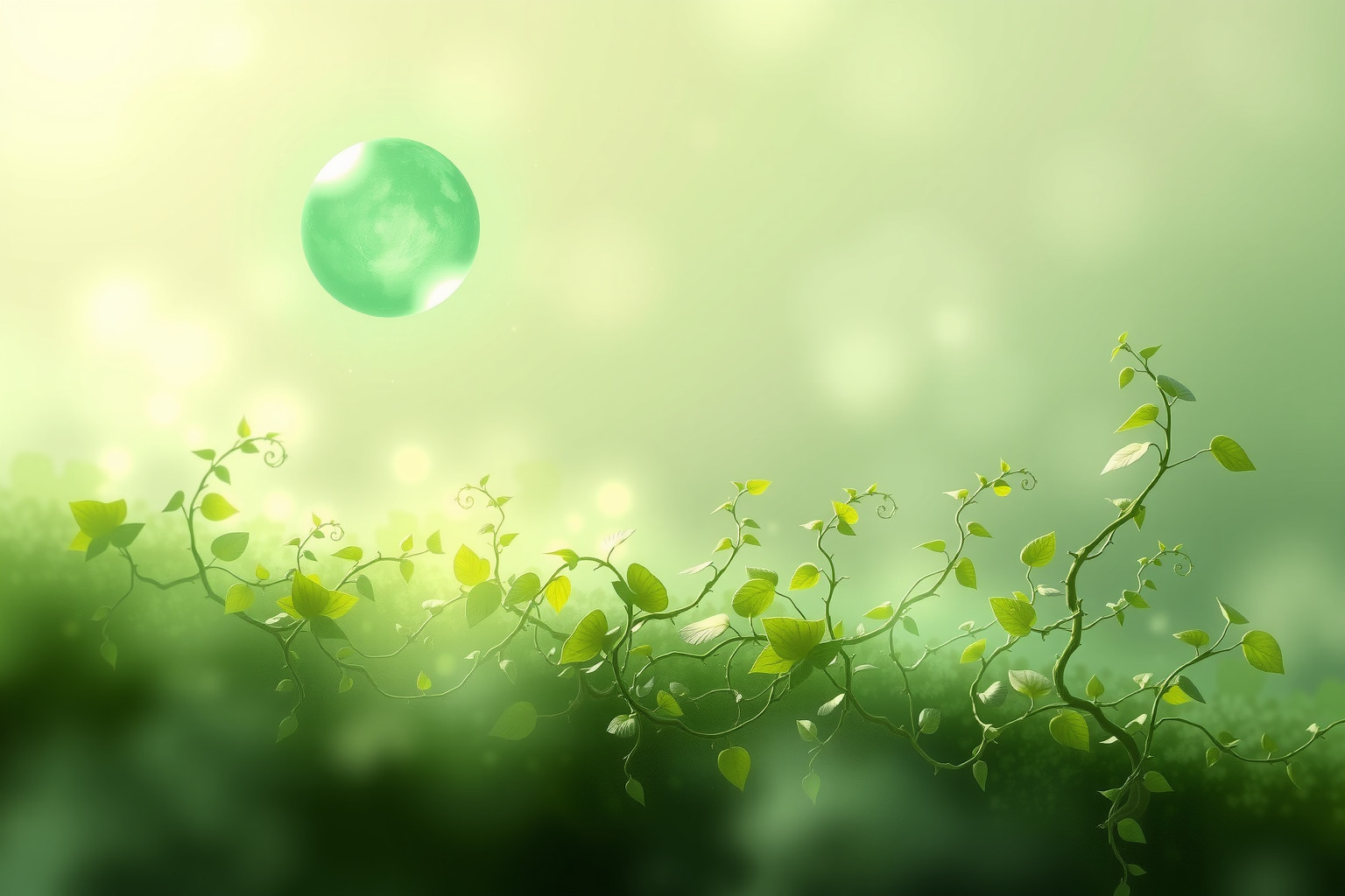 Il pallone verde simboleggia crescita, guarigione e legame naturale.