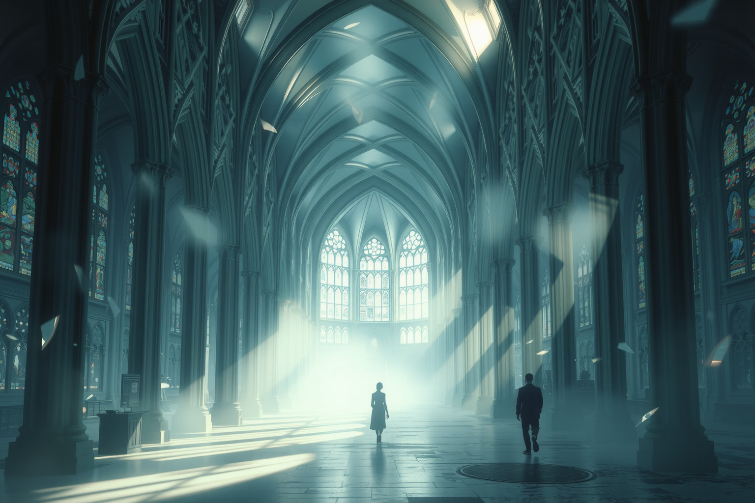 Perdersi in una cattedrale simboleggia confusione spirituale profonda.