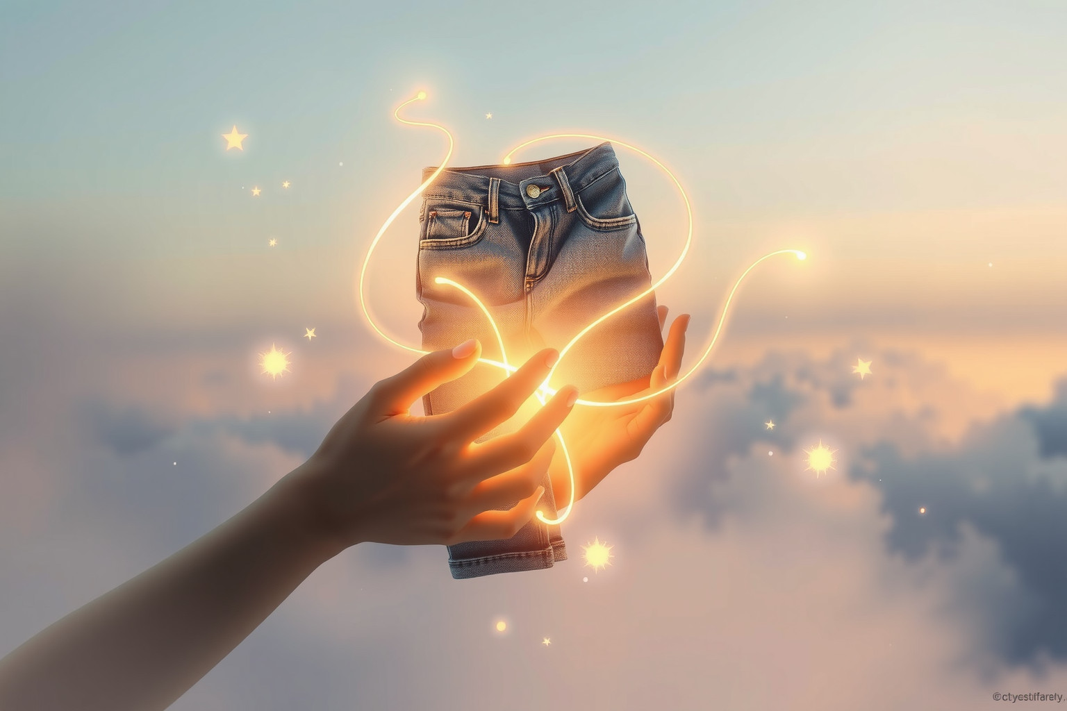 Ricevere jeans in regalo simboleggia accettazione e affetto sincero.