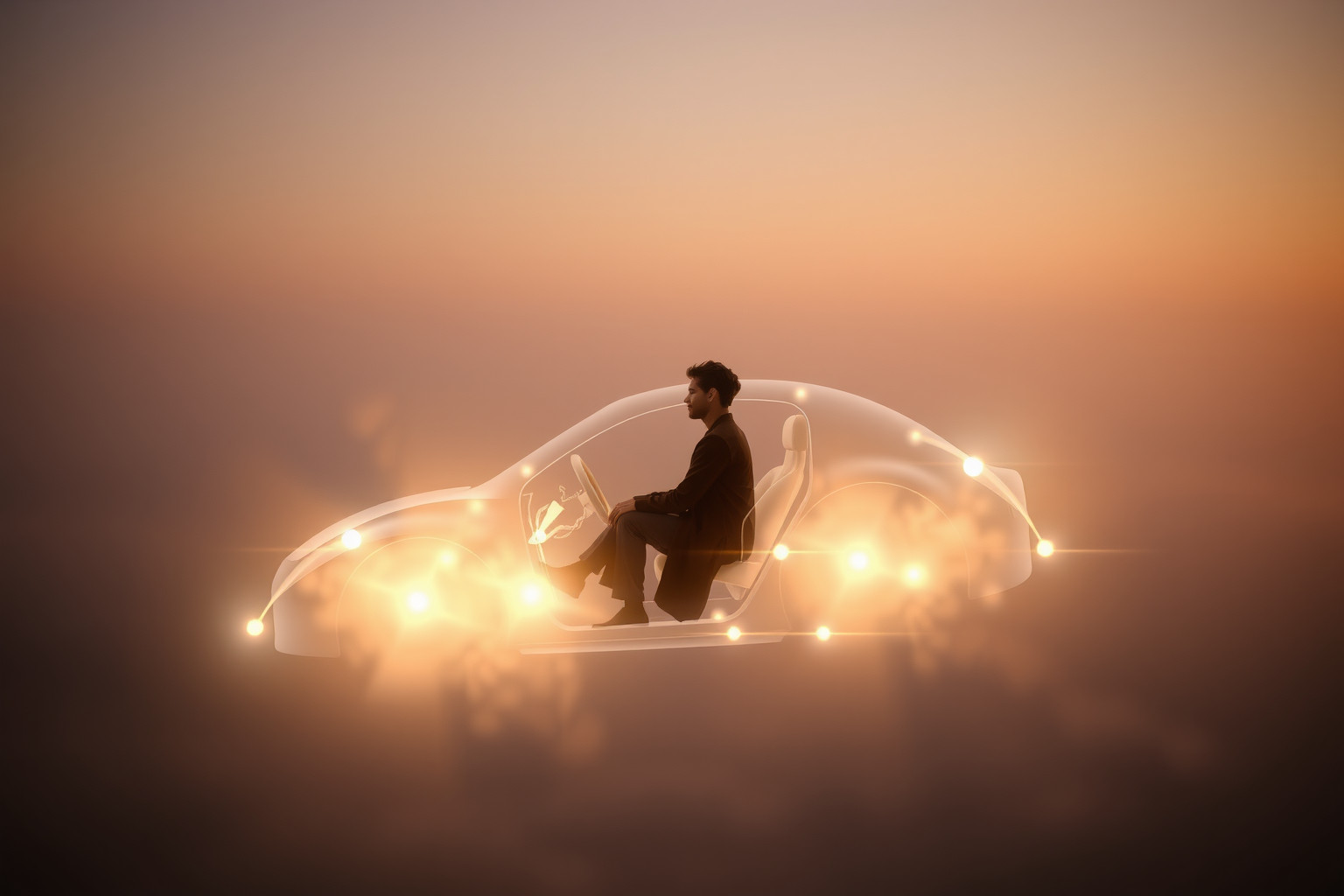 Sedersi in macchina rappresenta controllo e direzione nella vita.