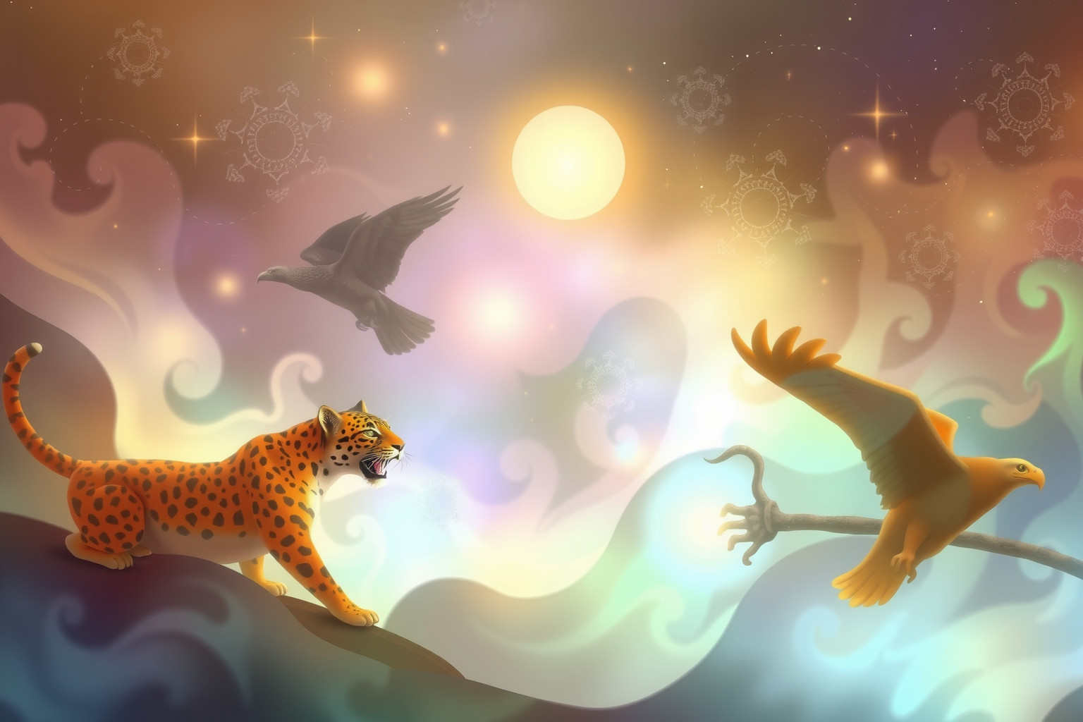 Sognare animali sacri aztechi simboleggia potere spirituale e guida.